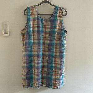 Vintage gingham pinafore / jumper